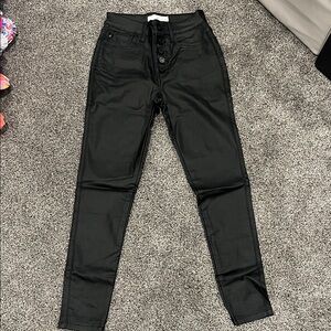 KanCan Black Button-Fly Skinny Jeans